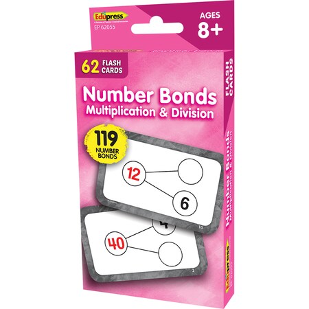 Edupress Number Bonds - Multiplication and Division Flash Cards TCR62055